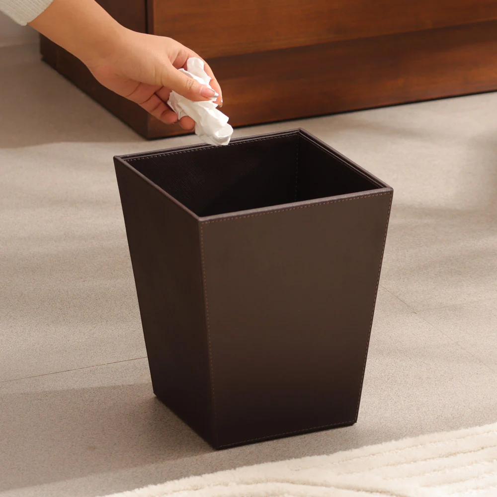 Bureau Waste Bin - Walnut - Image 5