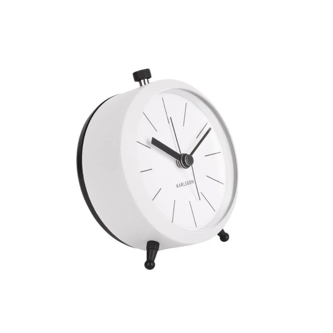 Button Alarm Clock - Matte White - Image 2