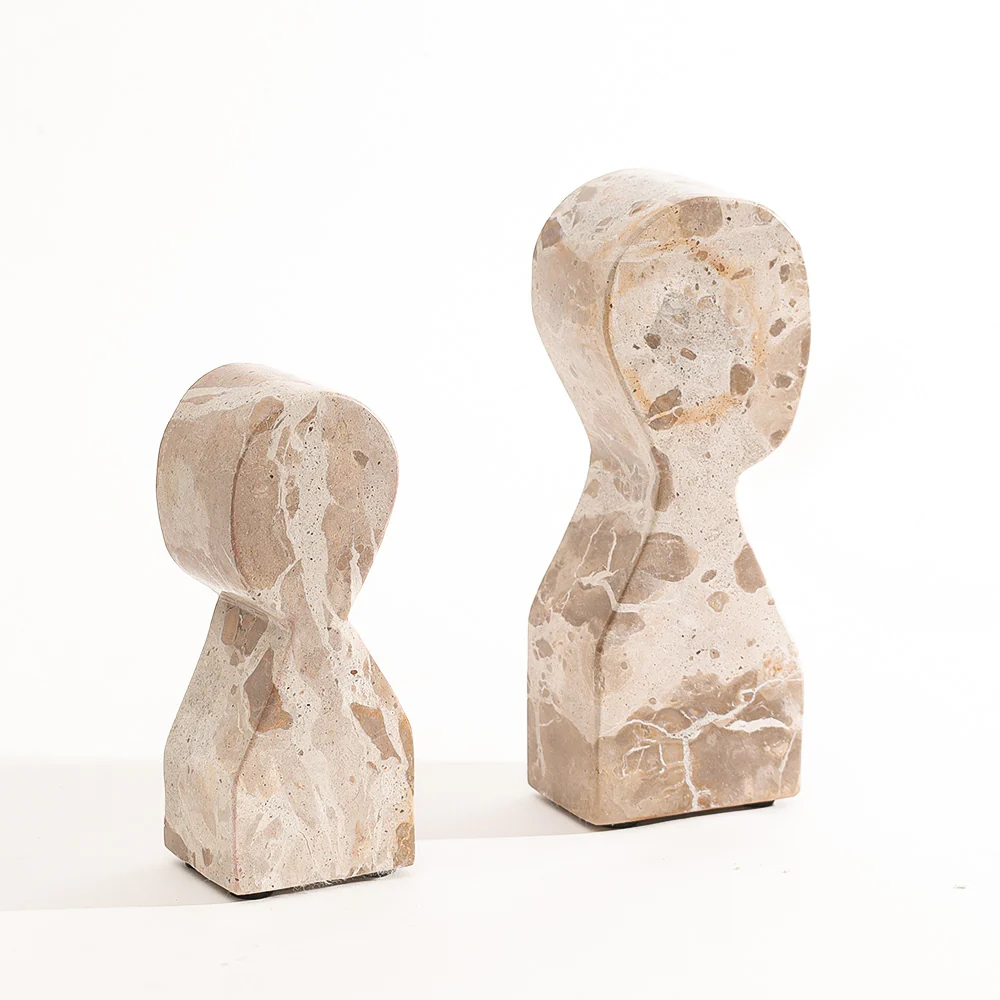 Cadence Marble Bookends, Set of 2 - Sandstone - Image 5