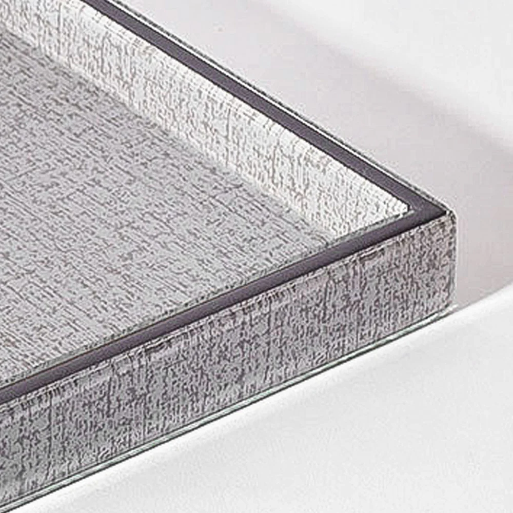 Cala Glass Decorative Tray Medium - Tweed Grey - Image 5