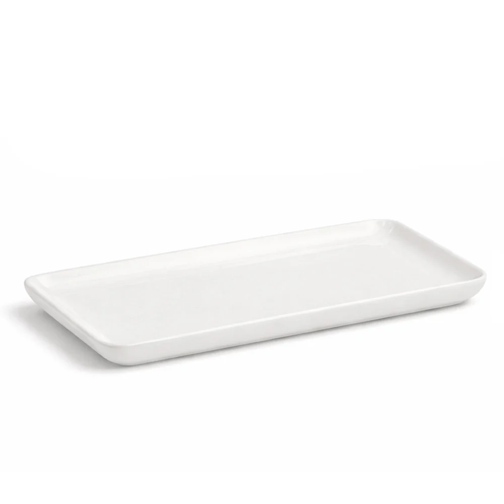 Calder Rectangular Serving Plate - Textured White - Image 3