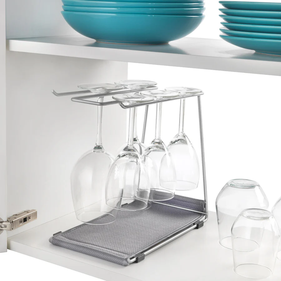 Calix Stems and Cups Drainer - Metallic Grey - Image 4