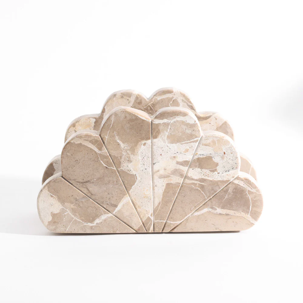 Calliope Marble Napkin Holder - Sandstone - Image 3