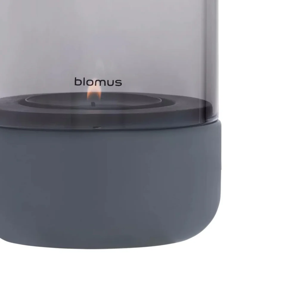Calma Tealight Hurricane Small - Steel Grey - Image 4