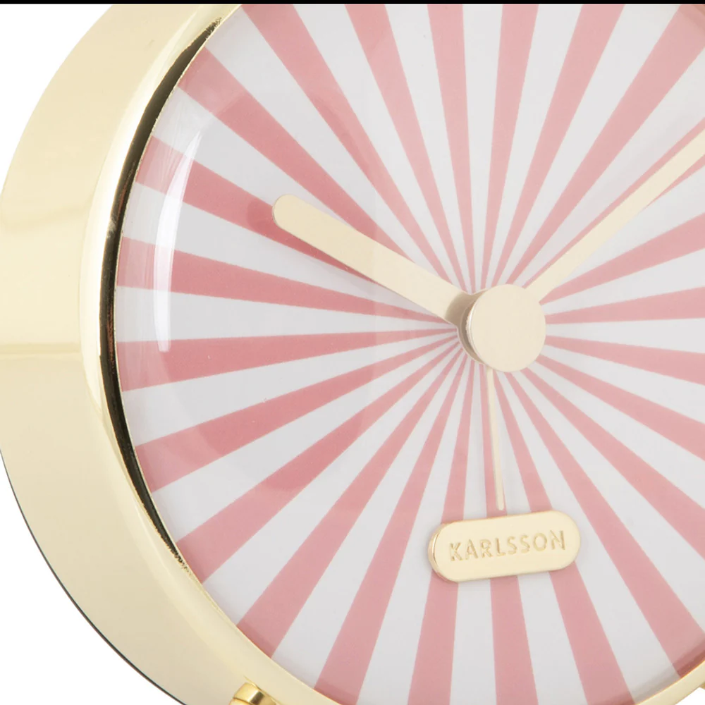 Candy Swirl Alarm Clock - Pink & White - Image 4