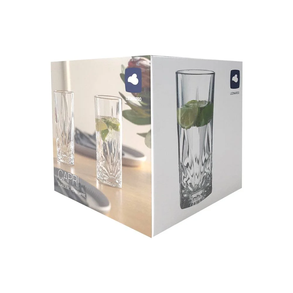 Capri Long Drink Tumblers 390ml, Set of 4 - Image 9