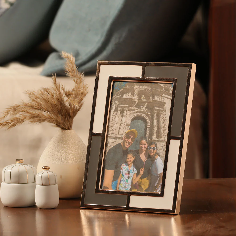 Carl Photo Frame Medium - Grey & White - Image 6