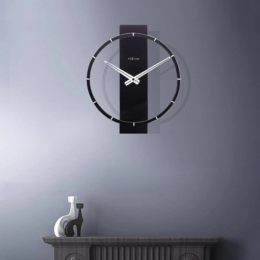 Carl Wooden Table Clock - Black - Image 2