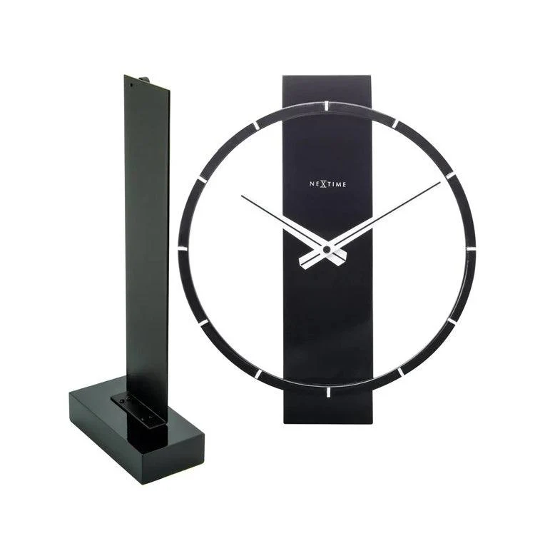 Carl Wooden Table Clock - Black - Image 5