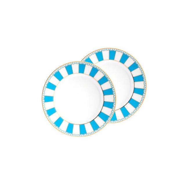 Carnivale Quarter Plates, Set of 2 - Light Blue - Image 3