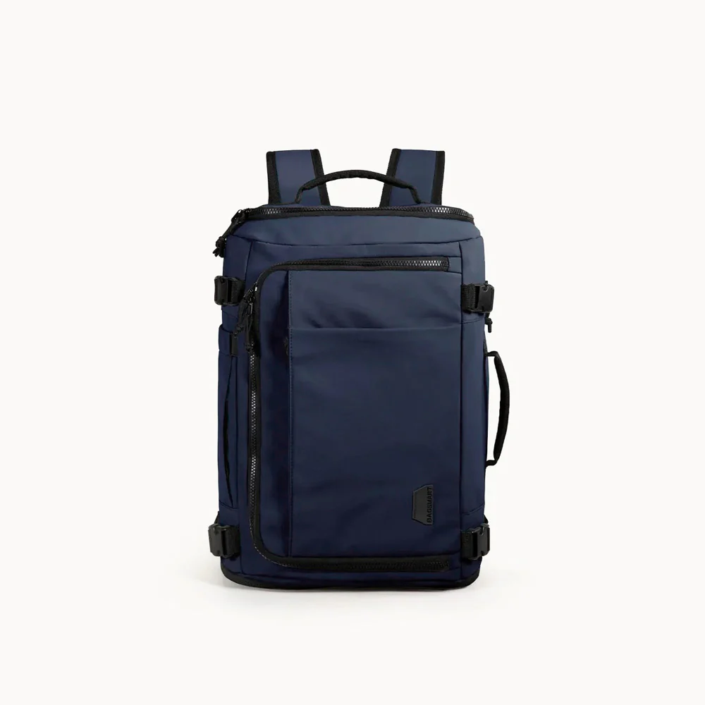 Carry-On Expandable Travel Backpack 38L - Navy Blue - Image 2