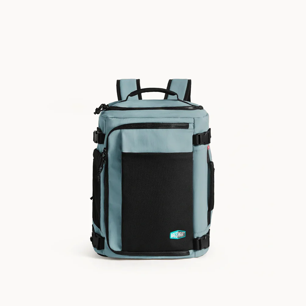Carry-On Mesh Expandable Backpack 38L - Arona Blue - Image 2