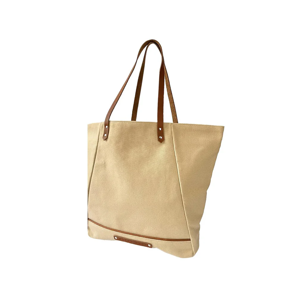 Carryall Tote Bag - Beige - Image 3