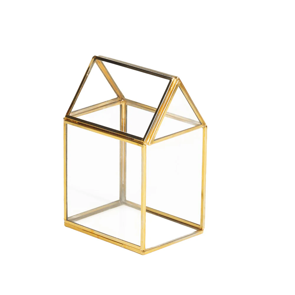 Casa Glass Tealight Holder Small - Gold - Image 3