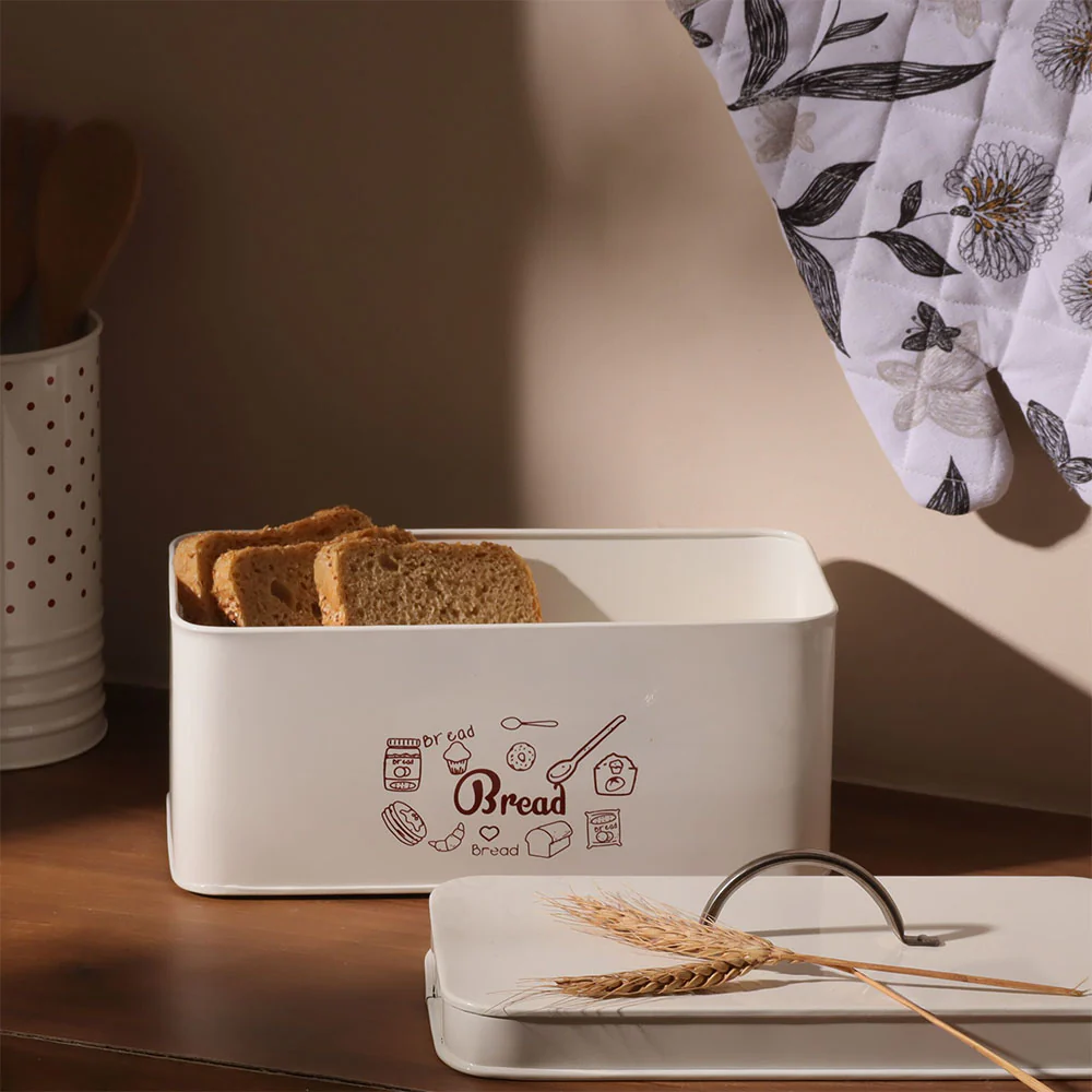 Casa Metal Bread Box - White - Image 4