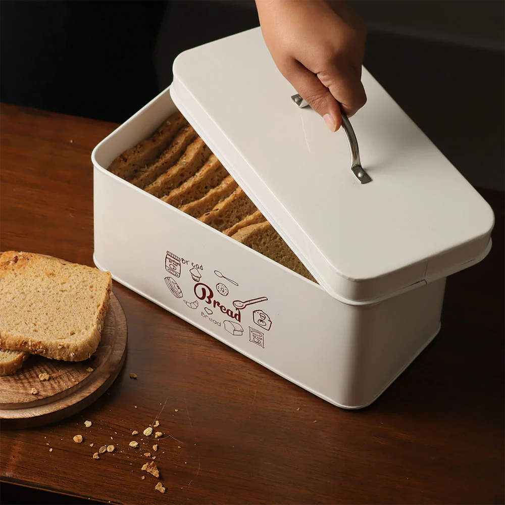 Casa Metal Bread Box - White - Image 5
