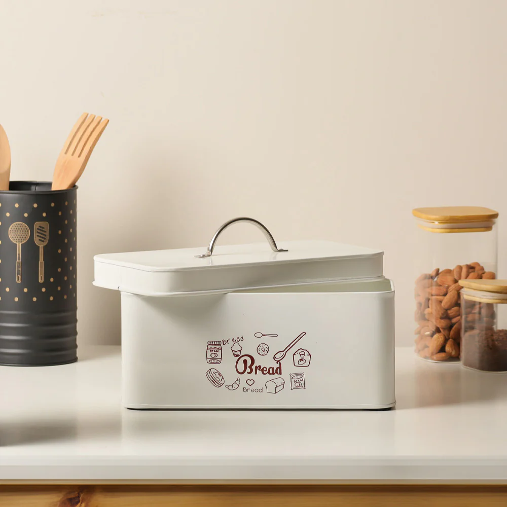 Casa Metal Bread Box - White - Image 7