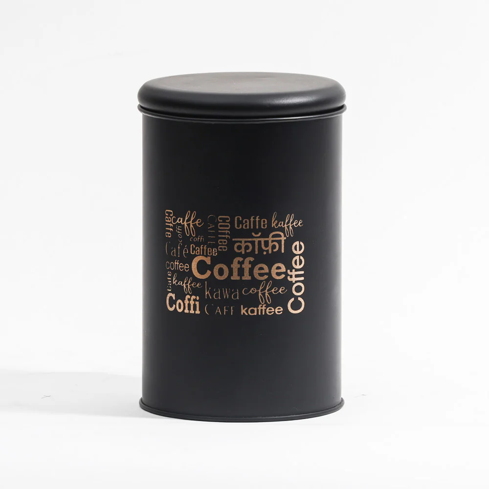 Casa Metal Coffee Storage Jar - Black - Image 3
