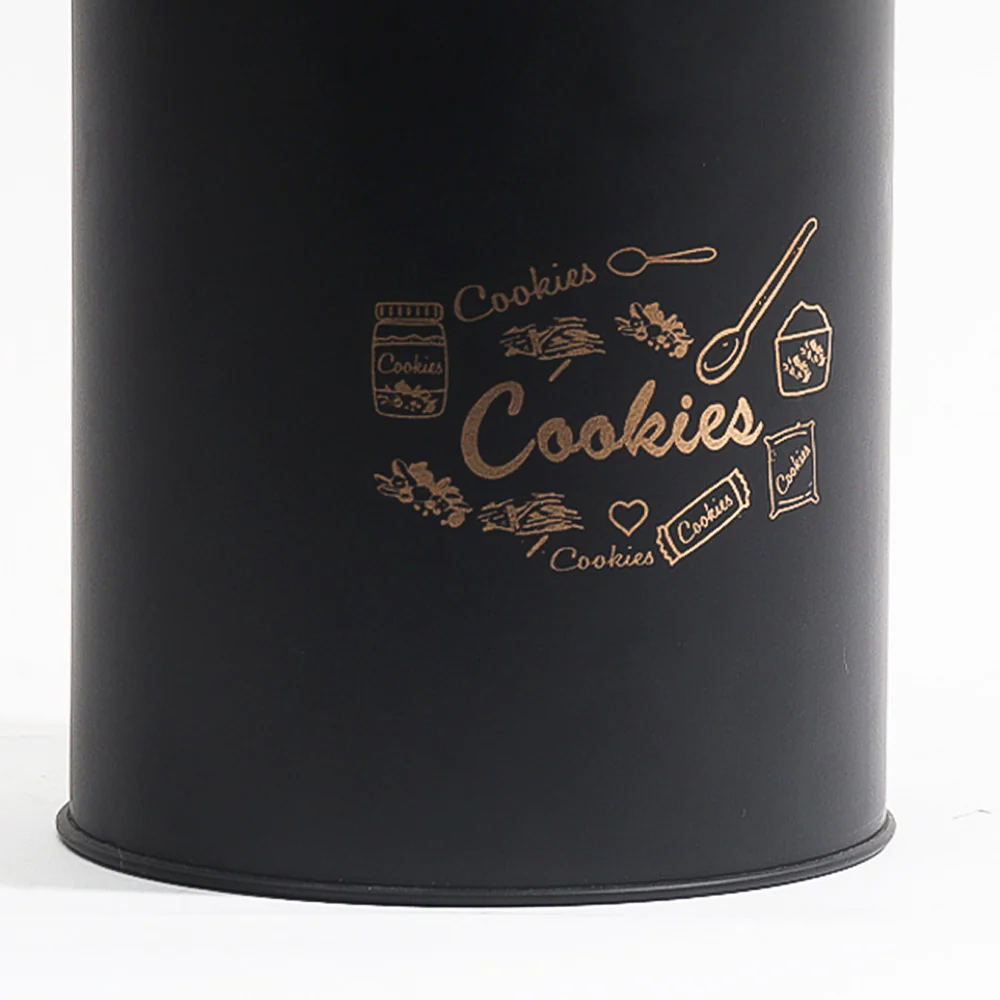 Casa Metal Cookie Jar Medium - Black - Image 4