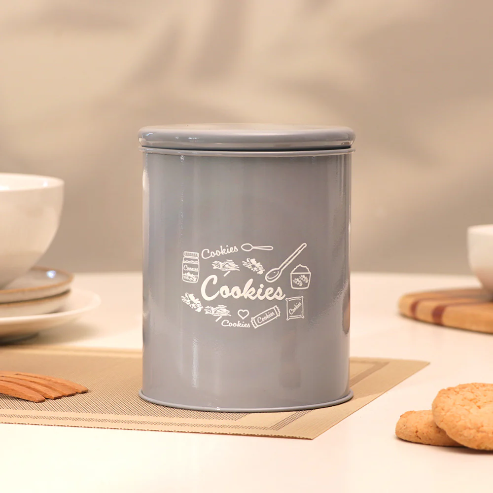 Casa Metal Cookie Jar Medium - Grey