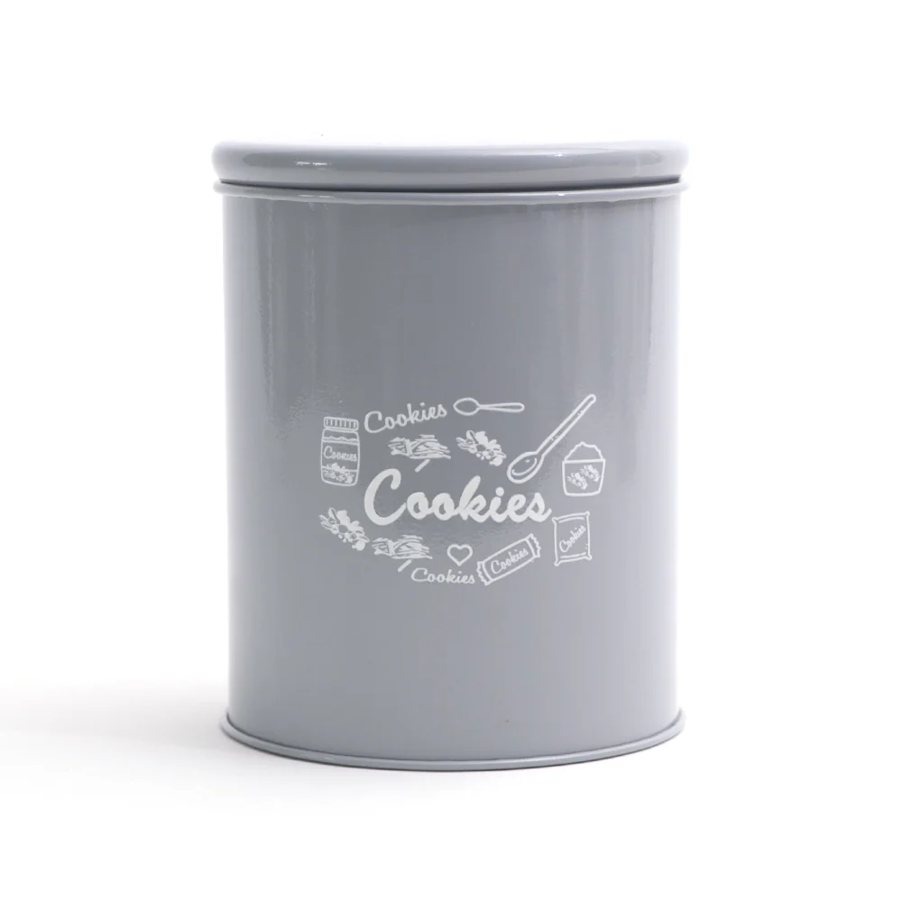 Casa Metal Cookie Jar Medium - Grey - Image 4