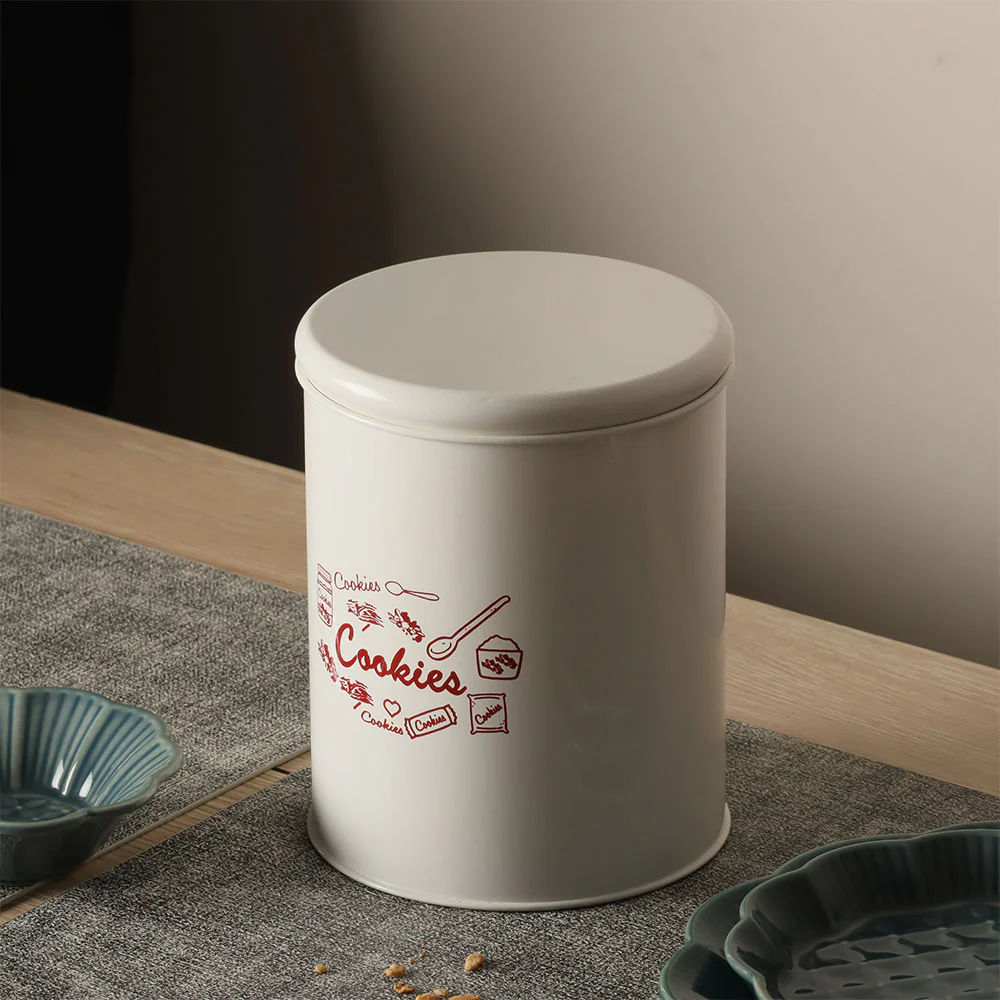 Casa Metal Cookie Jar Medium - White - Image 2