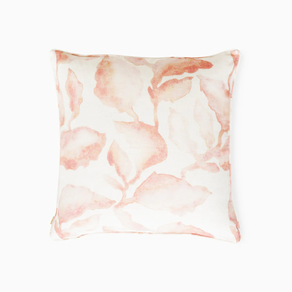 Cascade Linen Cushion Cover 45x45cm - Blush - Image 2