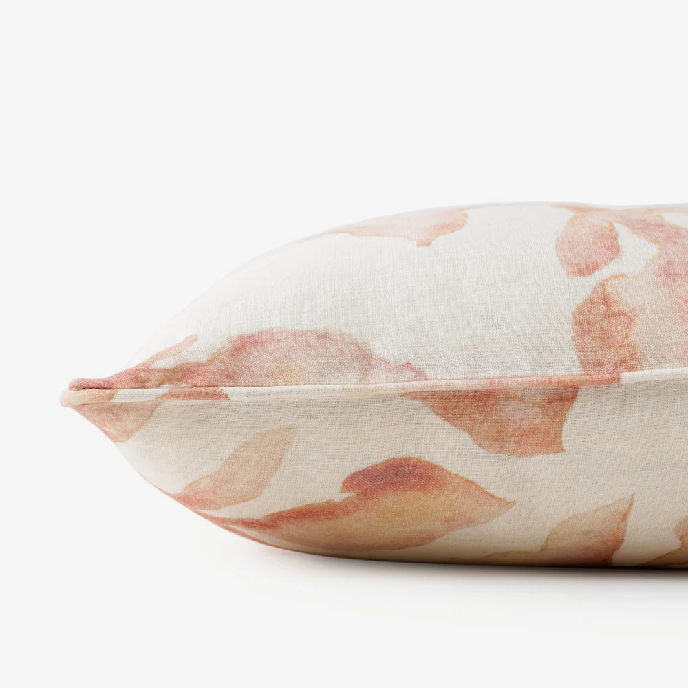 Cascade Linen Cushion Cover 45x45cm - Blush - Image 6