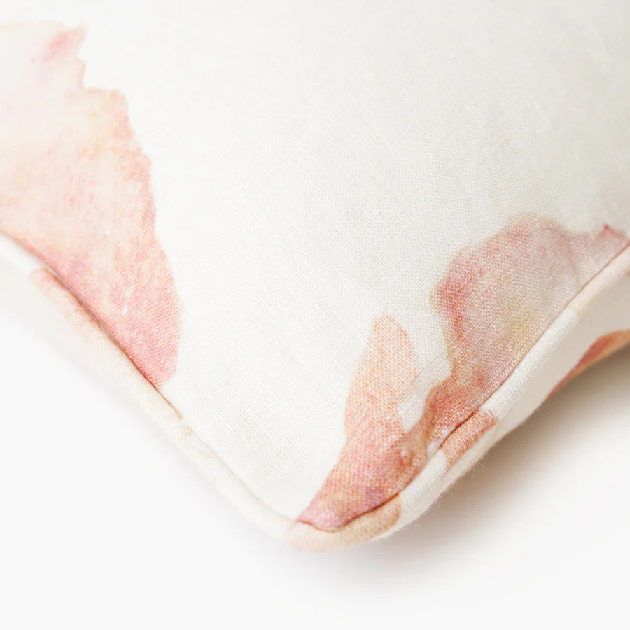 Cascade Linen Cushion Cover 45x45cm - Blush - Image 8