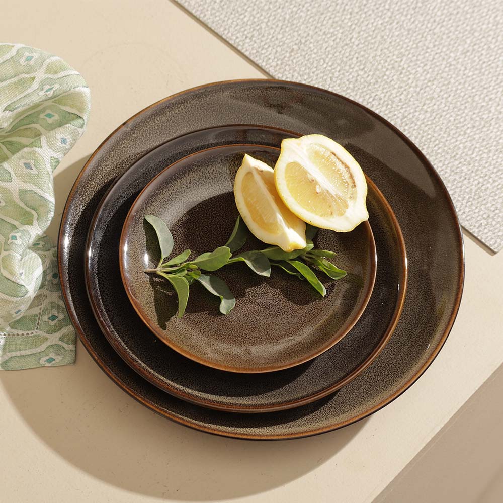 Caspian Dessert Plate - Speckled Clove - Image 6