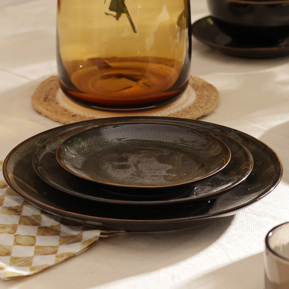 Caspian Dessert Plate - Speckled Clove - Image 7