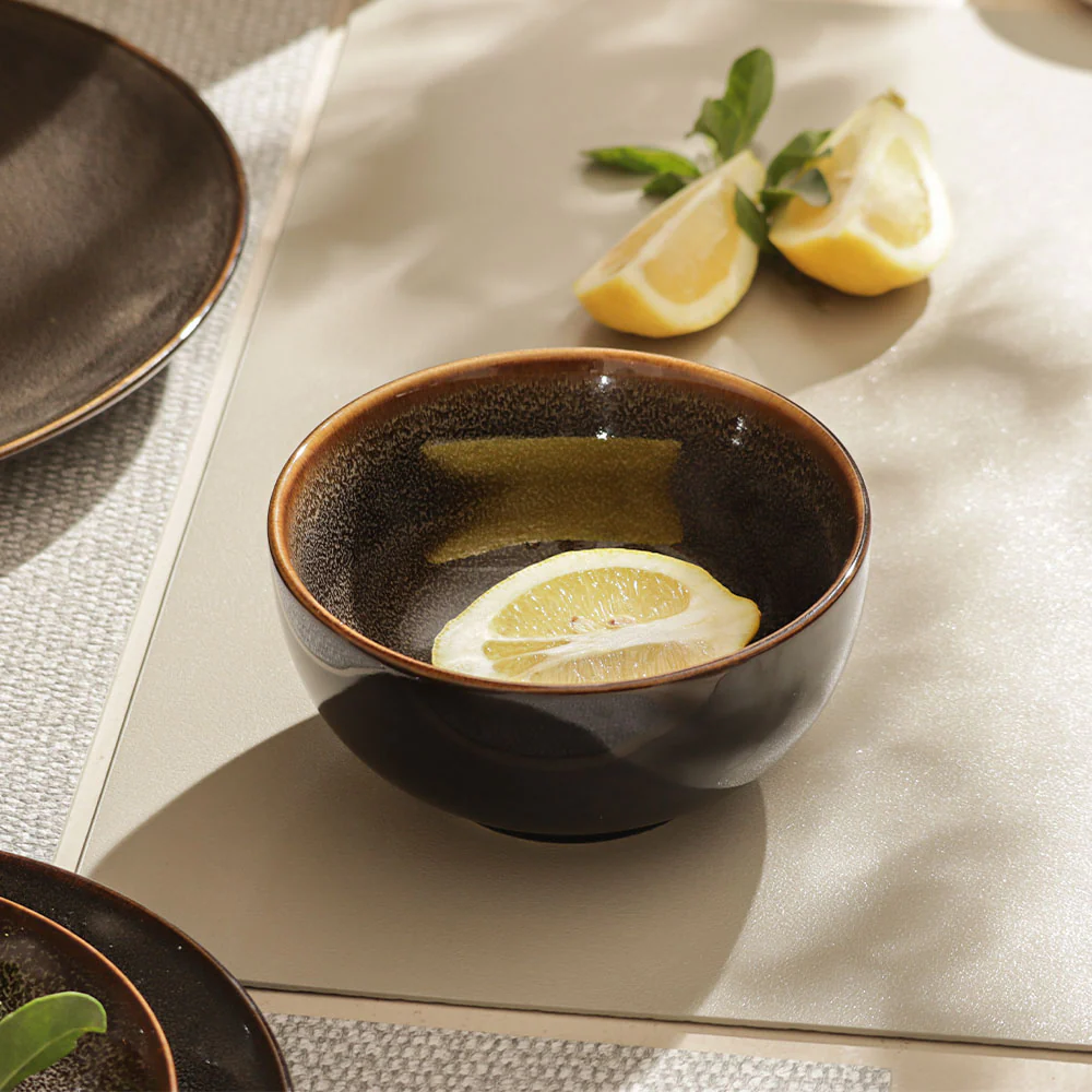 Caspian Medium Bowl - Speckled Clove - Image 5