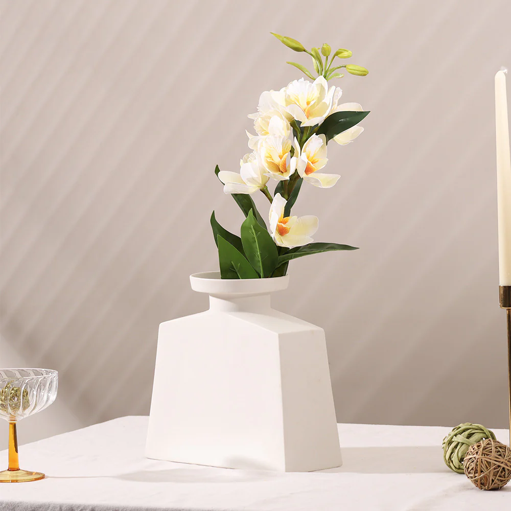 Cattleya Orchid Faux Stem- Buttercream - Image 5