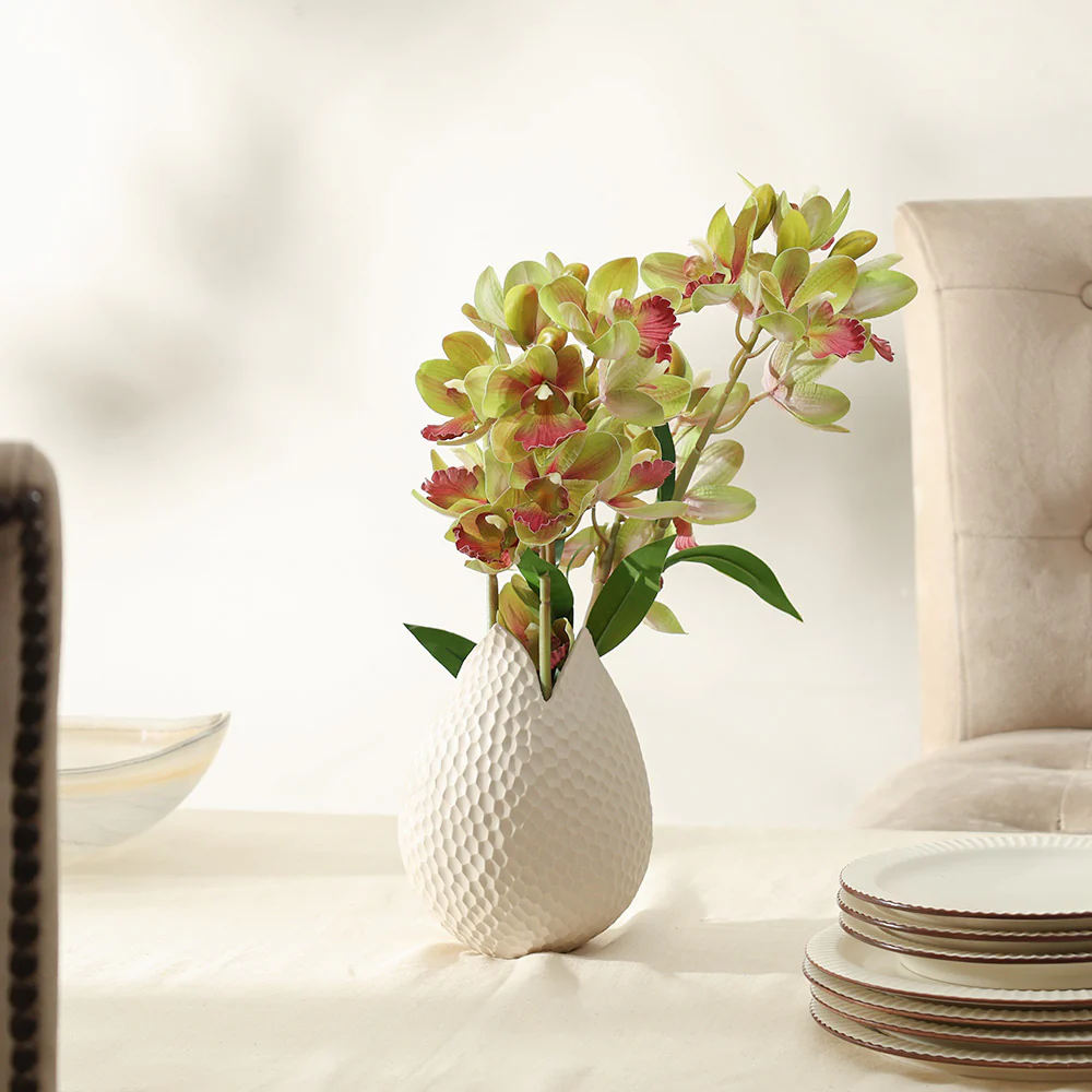 Cattleya Orchid Faux Stem - Chartreuse - Image 3