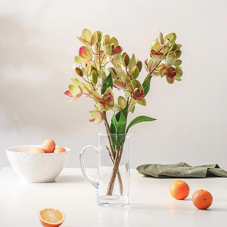 Cattleya Orchid Faux Stem - Chartreuse - Image 5