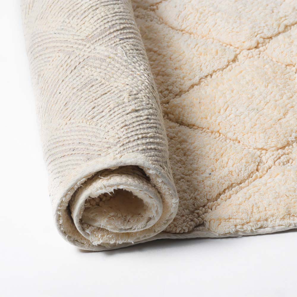 Celine Harlequin Tufted Bathmat - Beige - Image 3