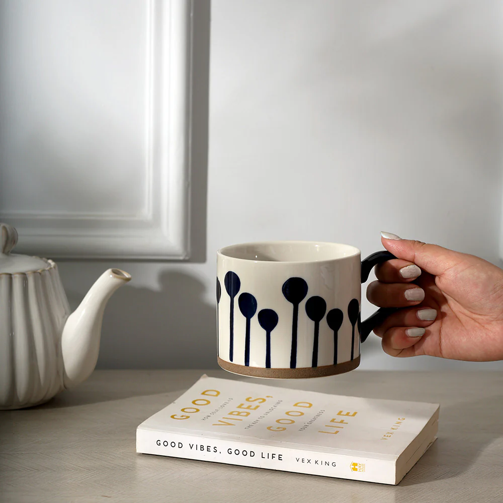 Ceramic Large Mug - Blue Balloons