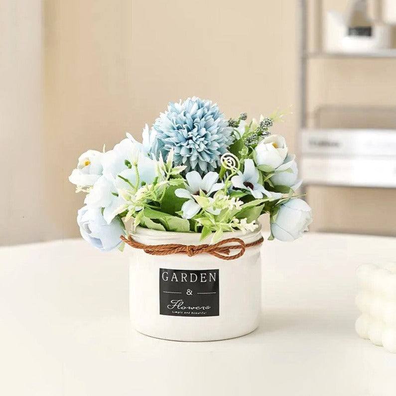 Ceramic Potted Planter Small - Hydrangea - Image 3