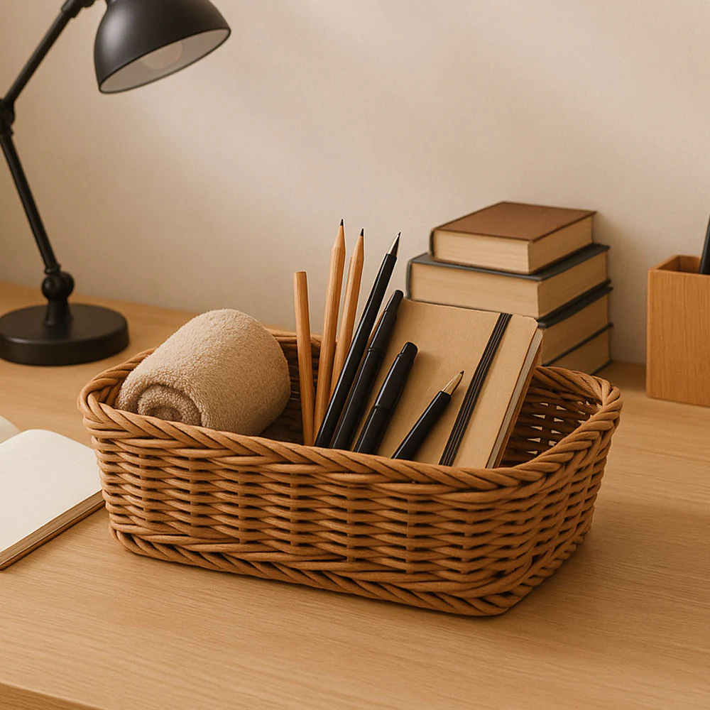 Cesta Rectangular Basket Medium - Khaki - Image 5