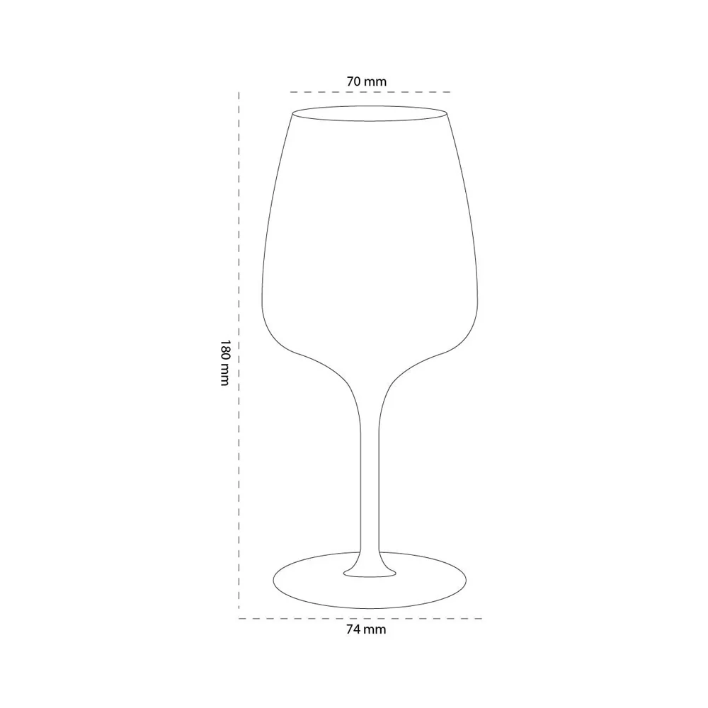 Cesti Riesling Glasses 280ml, Set of 6 - Image 4