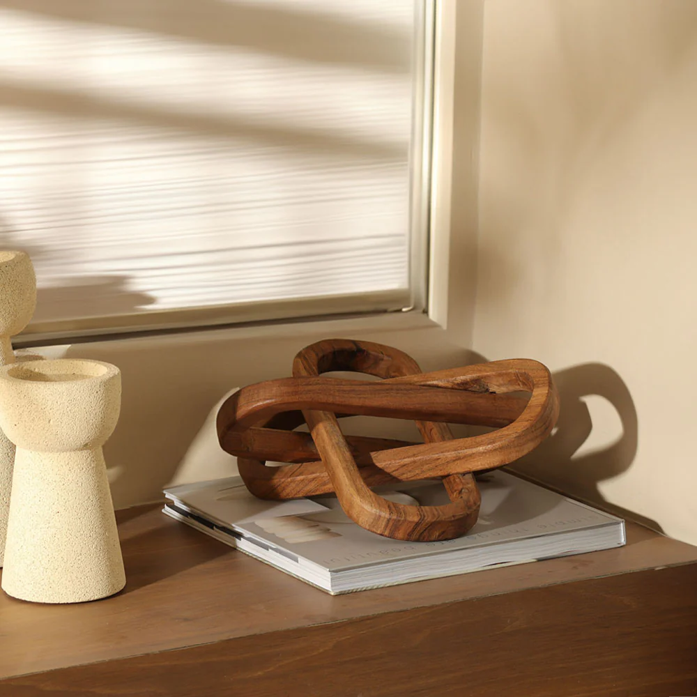 Chainlink Wooden Decorative Accent - Image 2
