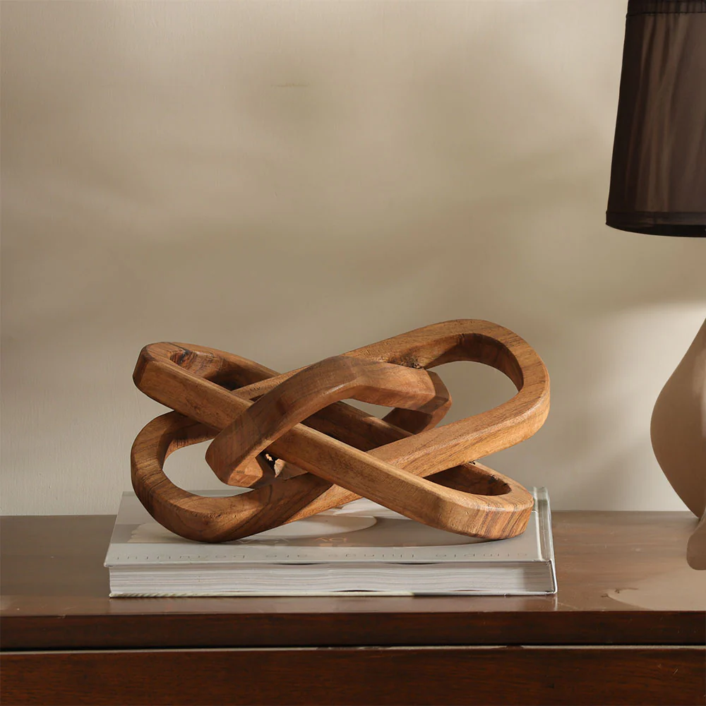 Chainlink Wooden Decorative Accent - Image 3
