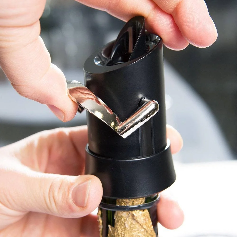 Champagne Saver and Server - Black - Image 6