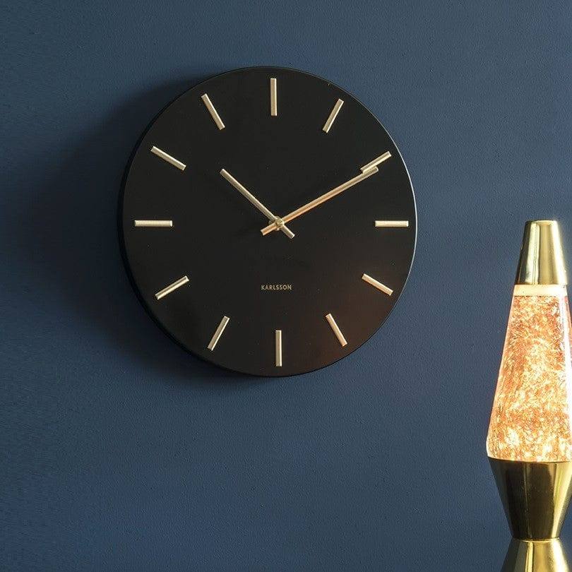 Charm Wall Clock 30cm - Black