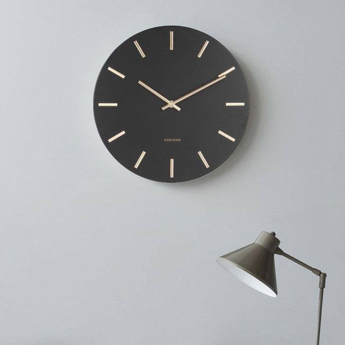 Charm Wall Clock 30cm - Black - Image 2
