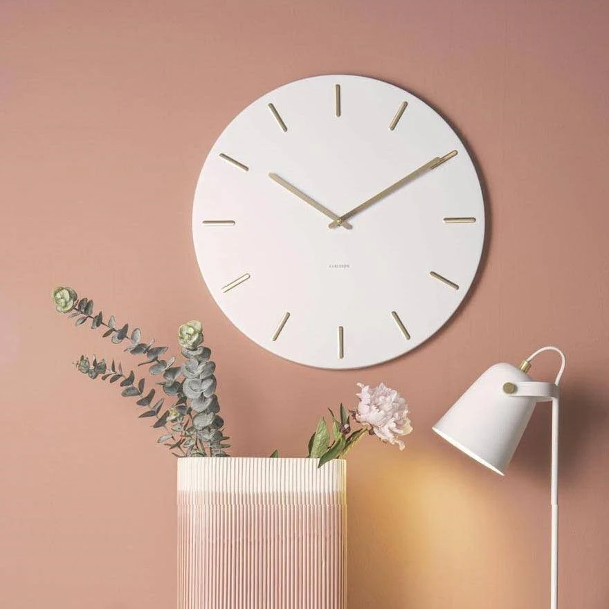 Charm Wall Clock 45cm - White