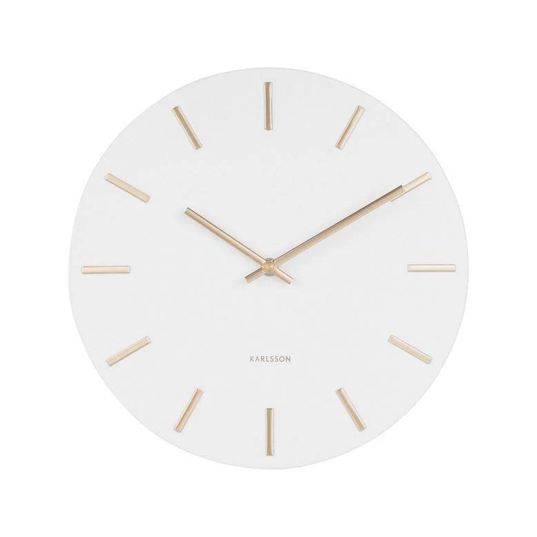 Charm Wall Clock 30cm - White - Image 5