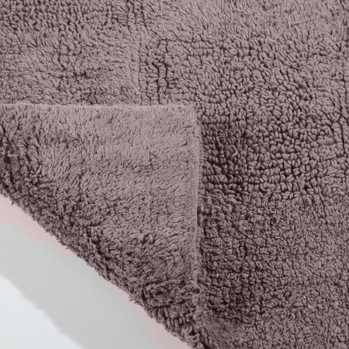 Checkered Reversible Tufted Bathmat - Grey - Image 3