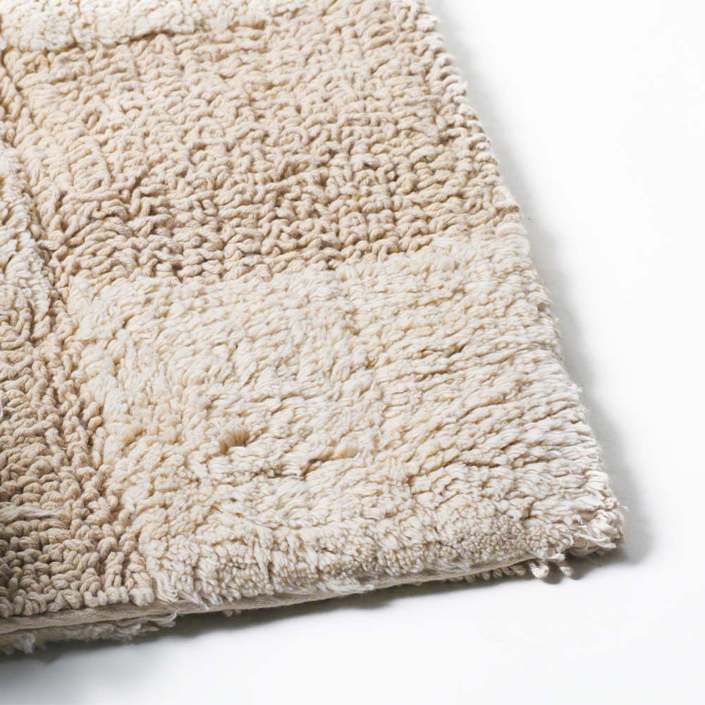 Checkered Reversible Tufted Bathmat - Taupe - Image 6