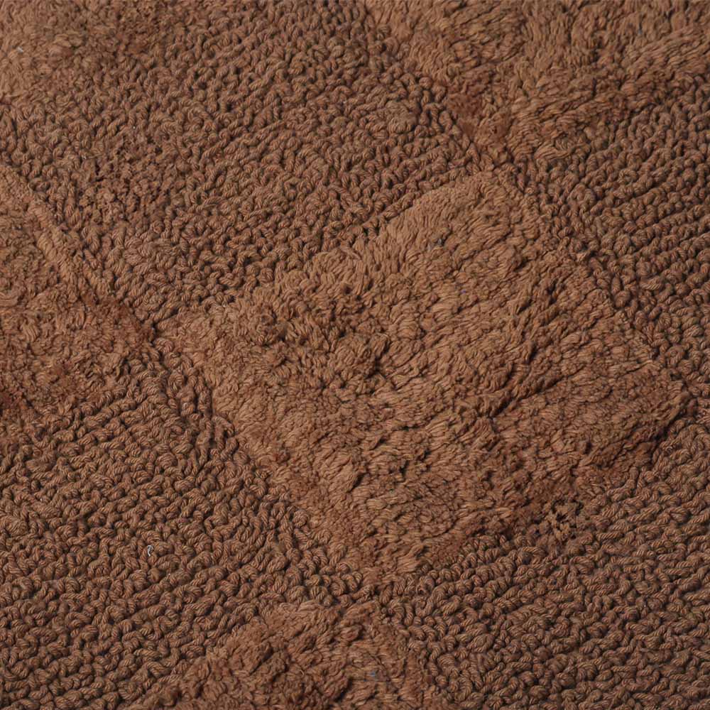 Checkered Reversible Tufted Bathmat - Walnut Brown - Image 7